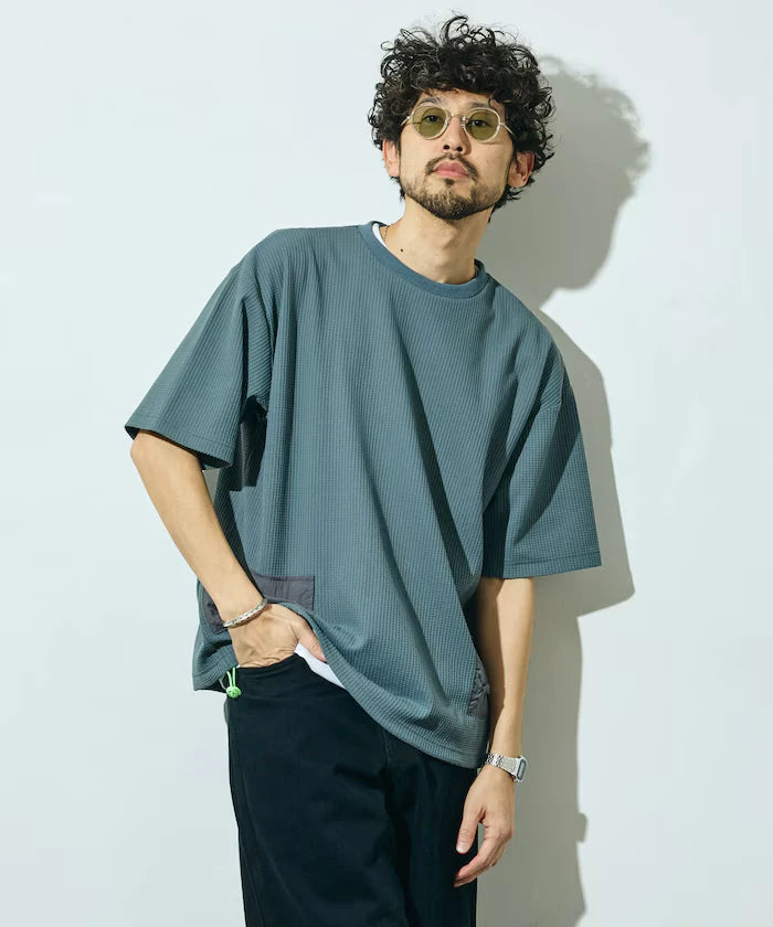 Side Pocket Spindle Tech Thermal Short Sleeve T-Shirt / Big Silhouette