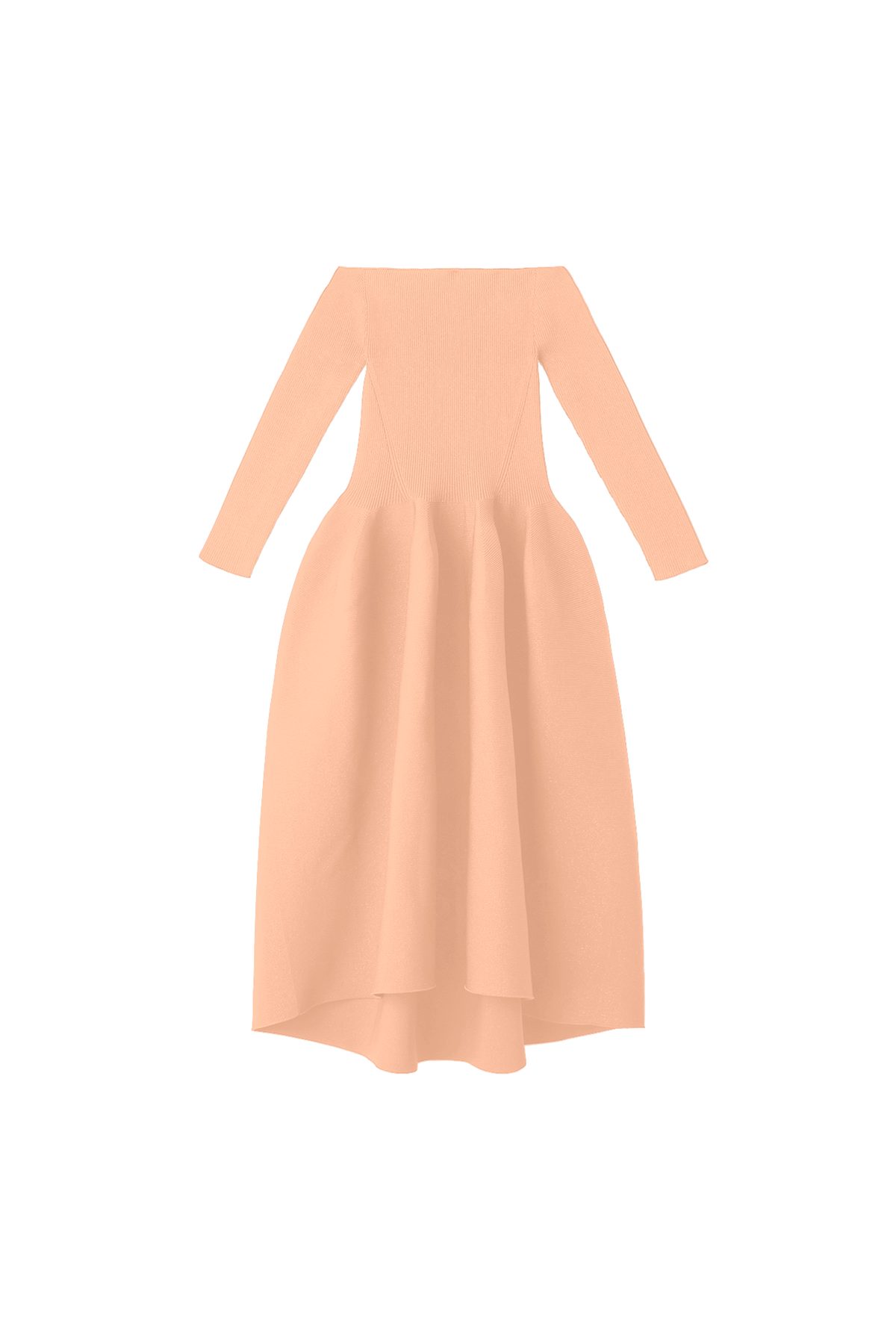 POTTERY HS OFF SHOULDER LONG SLEEVE DRESS