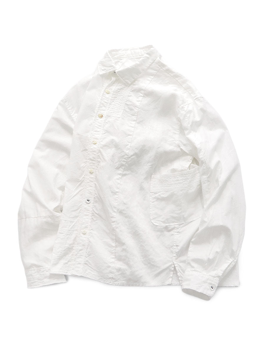 Cotton × Linen Patchwork Kathmandu Shirt