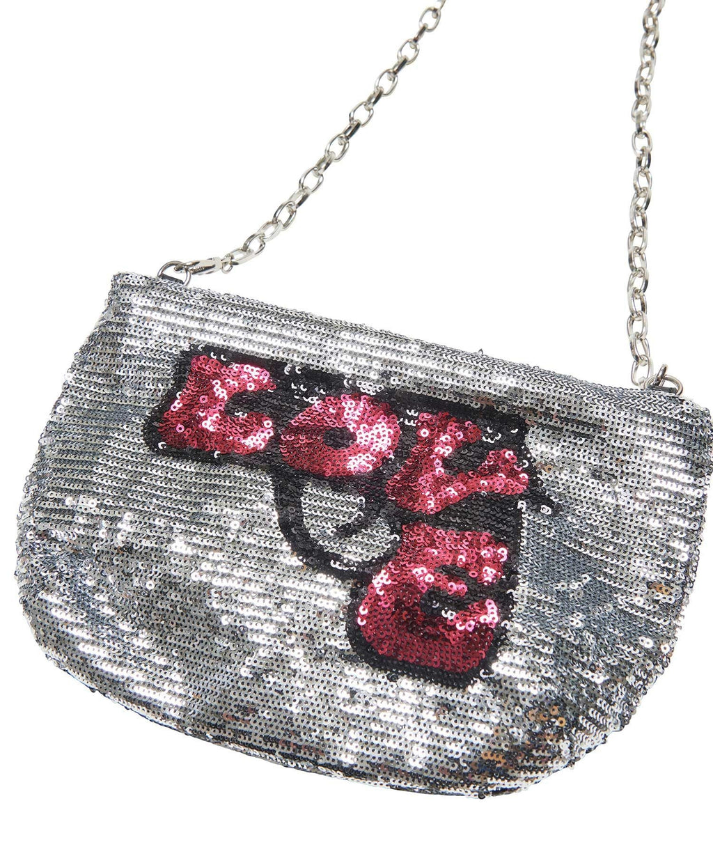HYSTERIC LOVE GUN sequin shoulder bag