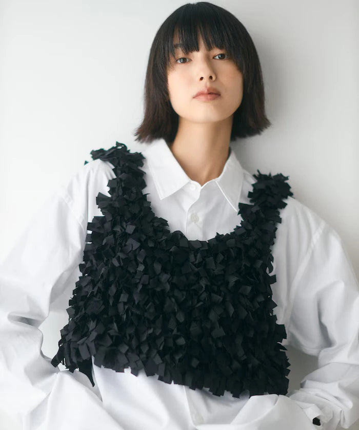 Tape Yarn Hand Knitted Bustier