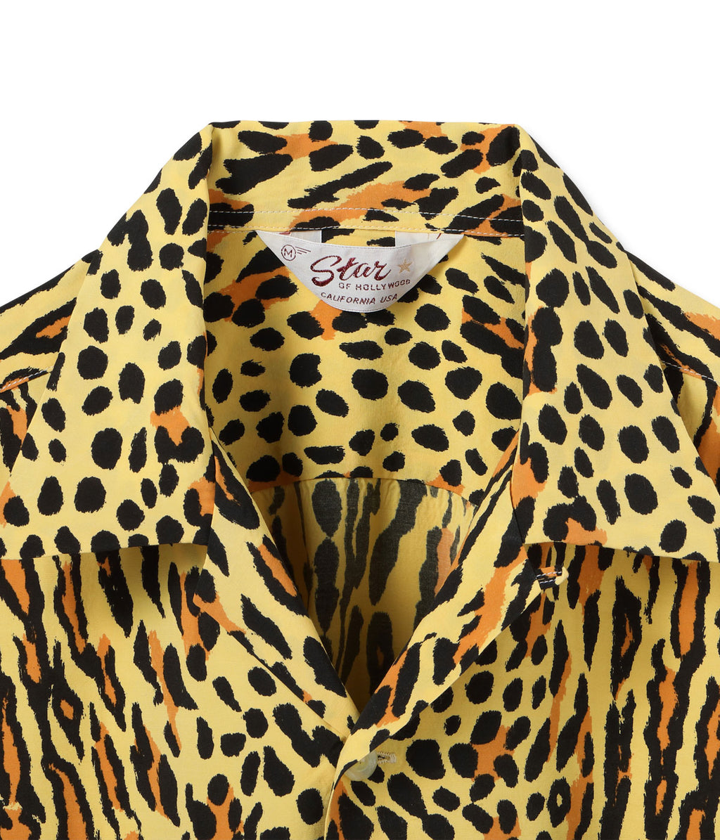 High Density Rayon Open Shirt Ocelot