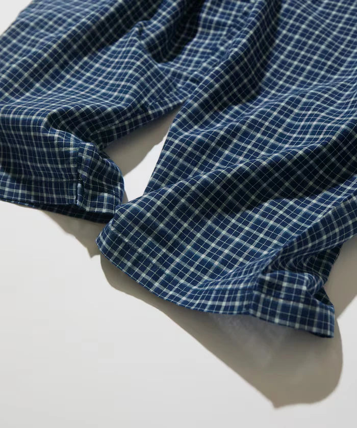 Indigo Madras Check Easy Pant