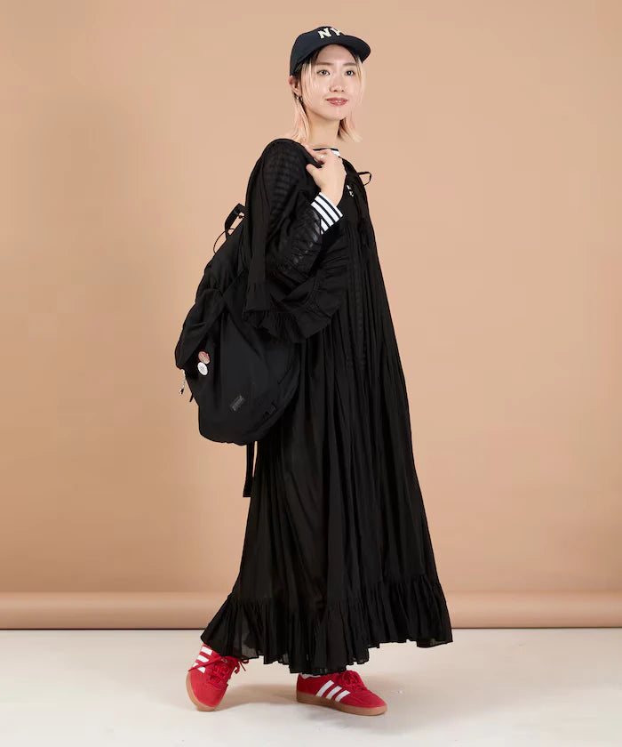 India Square Neck Frilled Dress