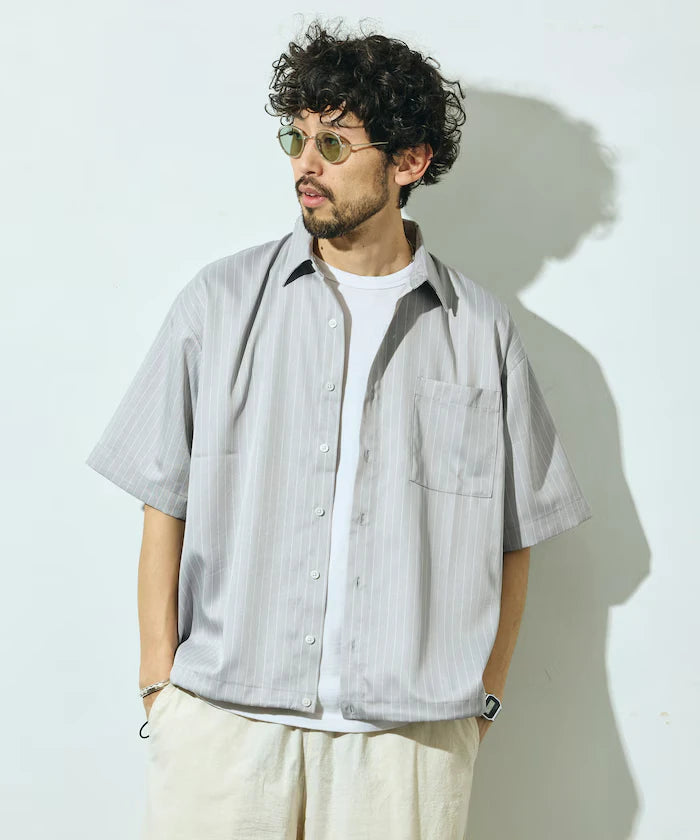 Spindle Stripe Short Sleeve Shirt / Compatible with Setup