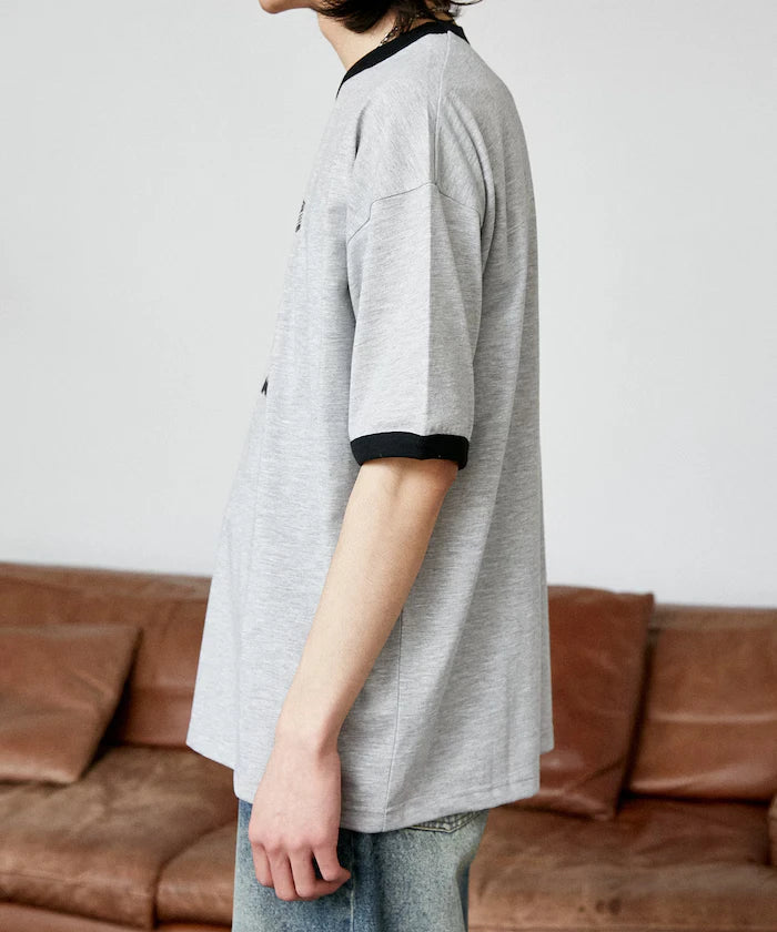 <Functional Material>Mickey Mouse/Sketch Ringer T-Shirt Limited Edition