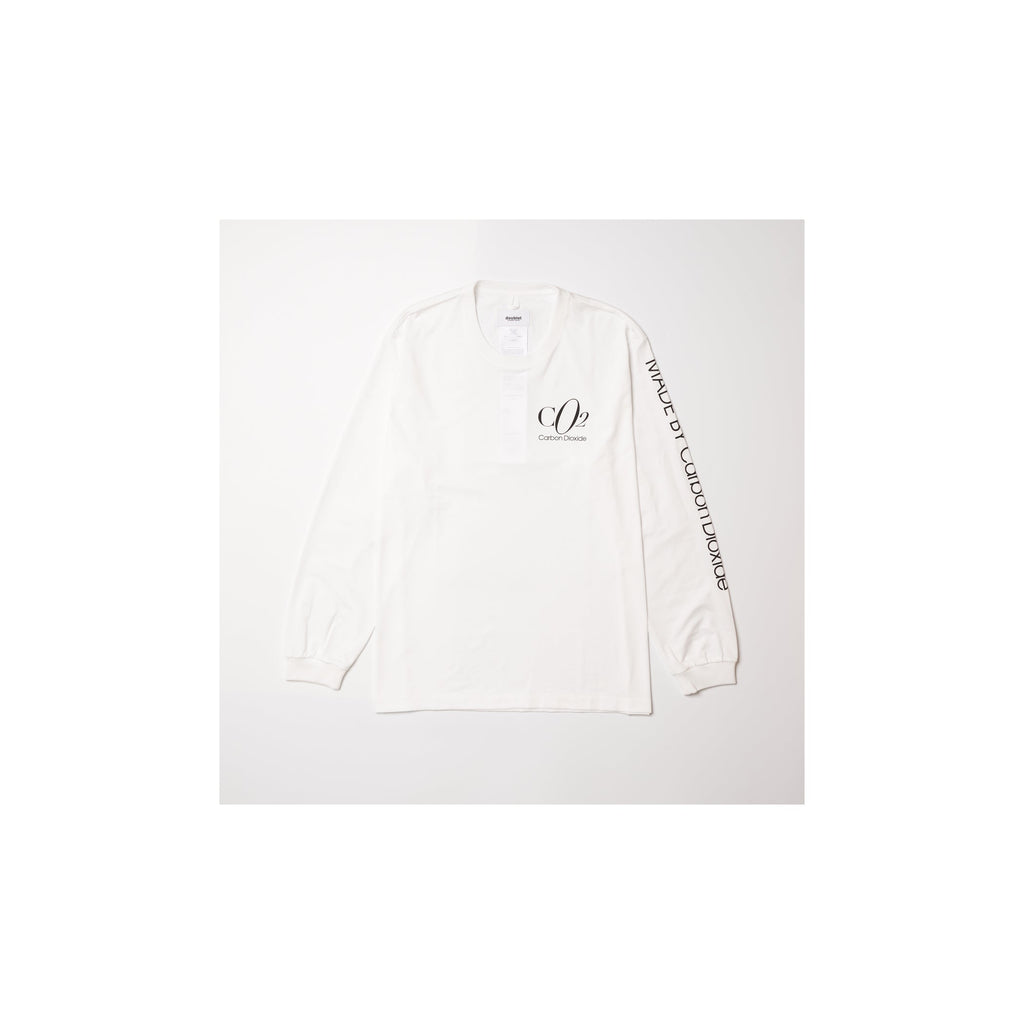 CO2 AIR YARN LONG SLEEVE T-SHIRT：WHITE