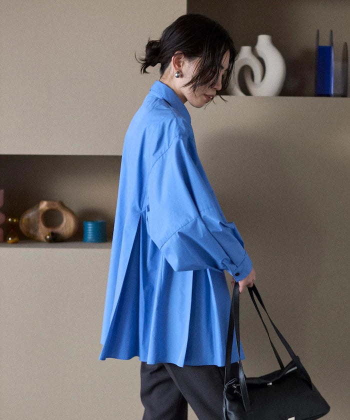 Box Stacked Balloon Sleeve Long Sleeve Shirt