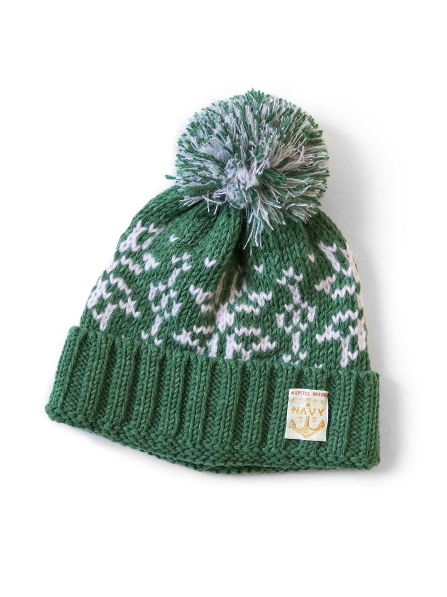 3G Wool Snow Pattern Knit CAP