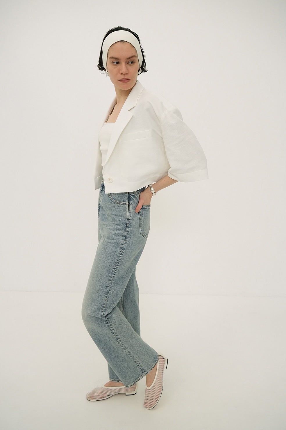 DAD CROPPED TAILORED JACKET