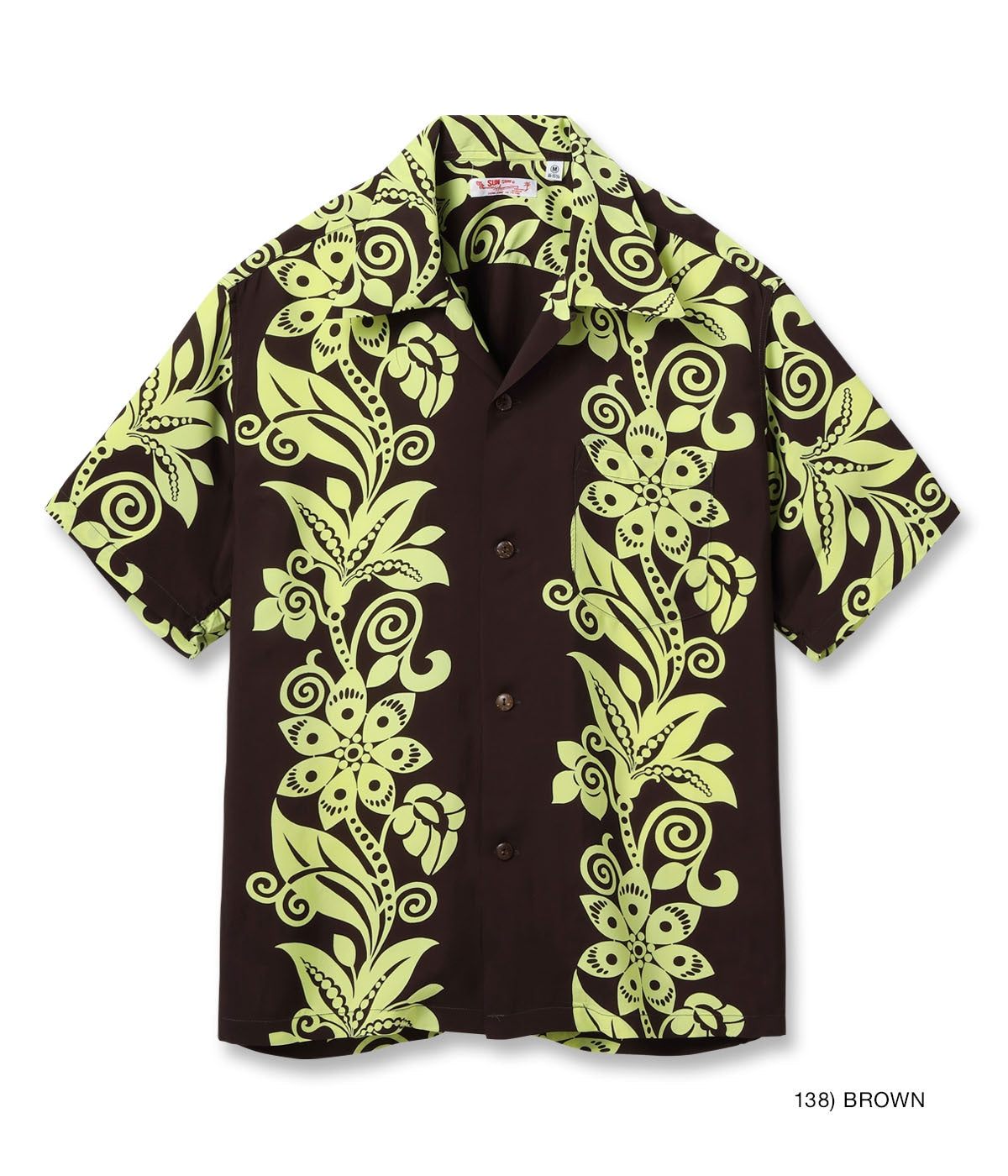 Rayon Hawaiian Shirt Pictograph Flower