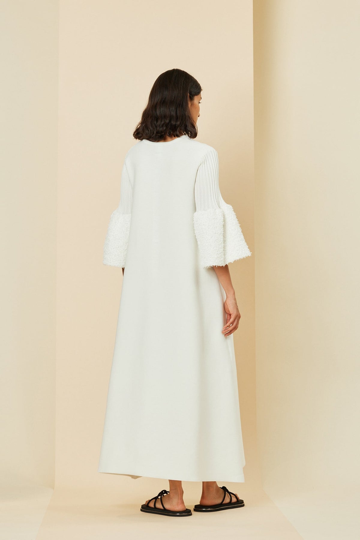 POTTERY REEF SHORT BELL SLEEVE FLARE DRESS