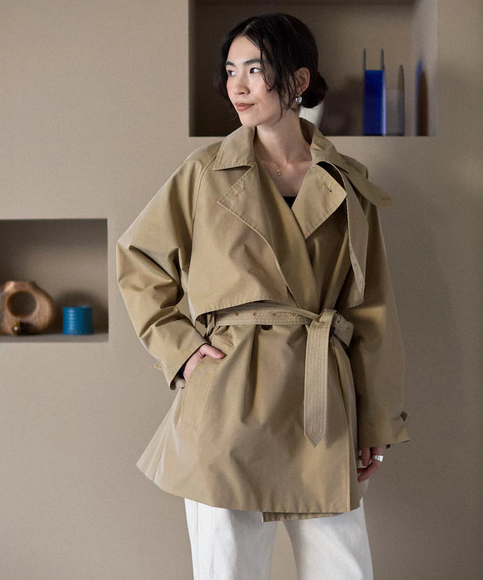 T/C Chambray Short Trench Coat