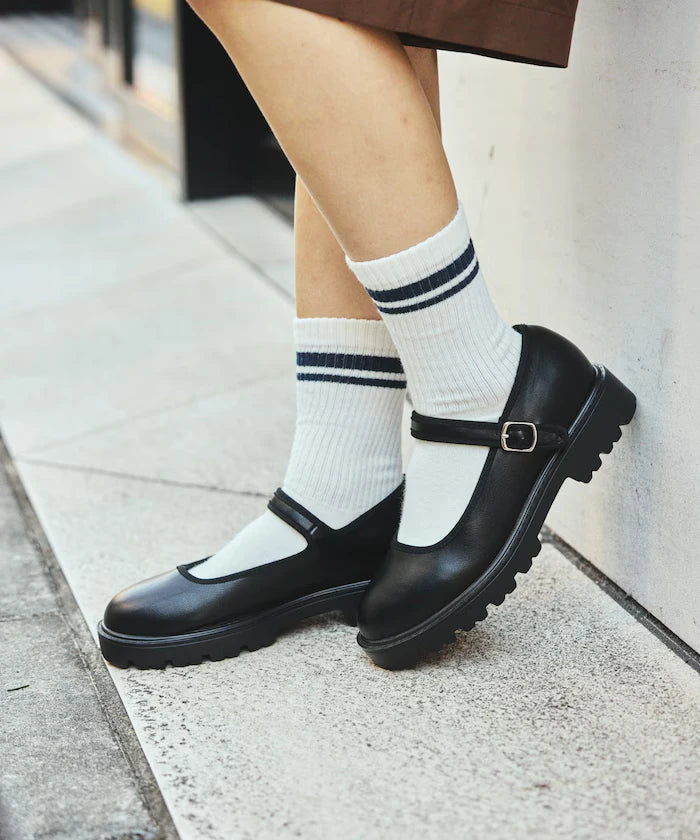 Sunny Rain Compatible Chunky Mary Jane Sneakers