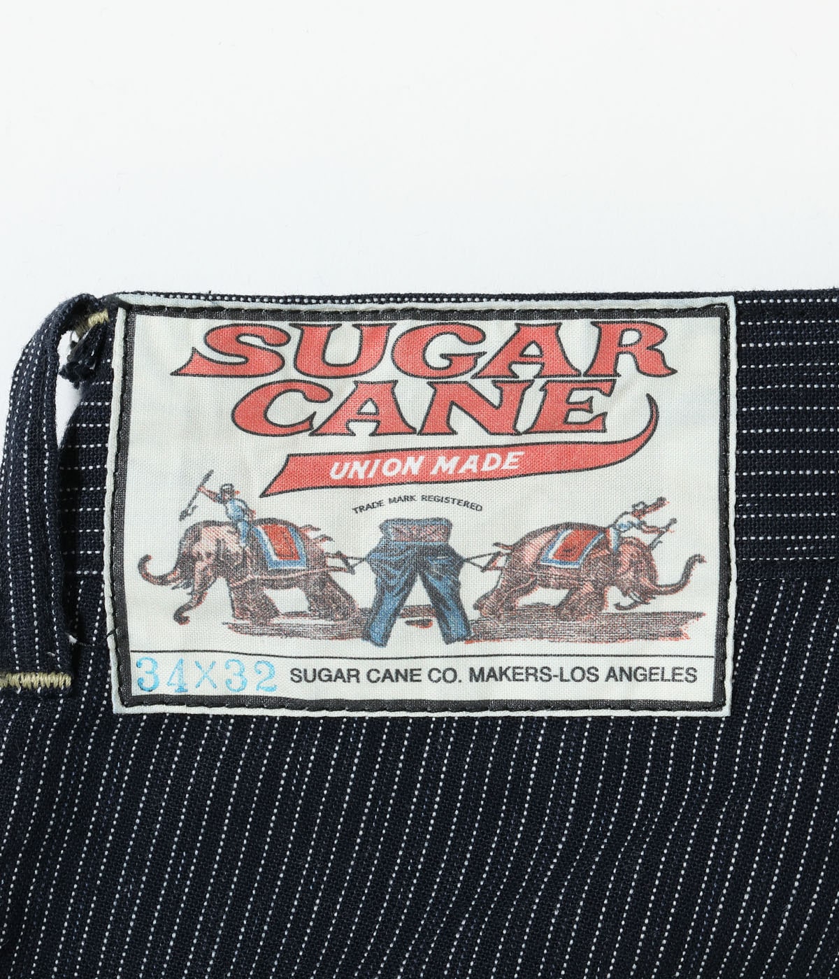 FICTION ROMANCE 8oz. INDIGO STRIPE WORK PANTS