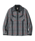 FICTION ROMANCE 7.75oz. WOOL RED PANE ZIP SHIRT