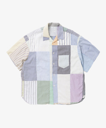 overshirt short sleeve stripe thirteen