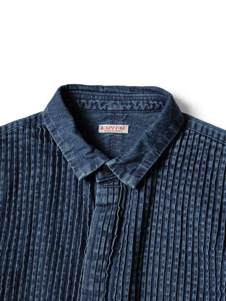 Shirt Denim Pintuck Shirt Dress