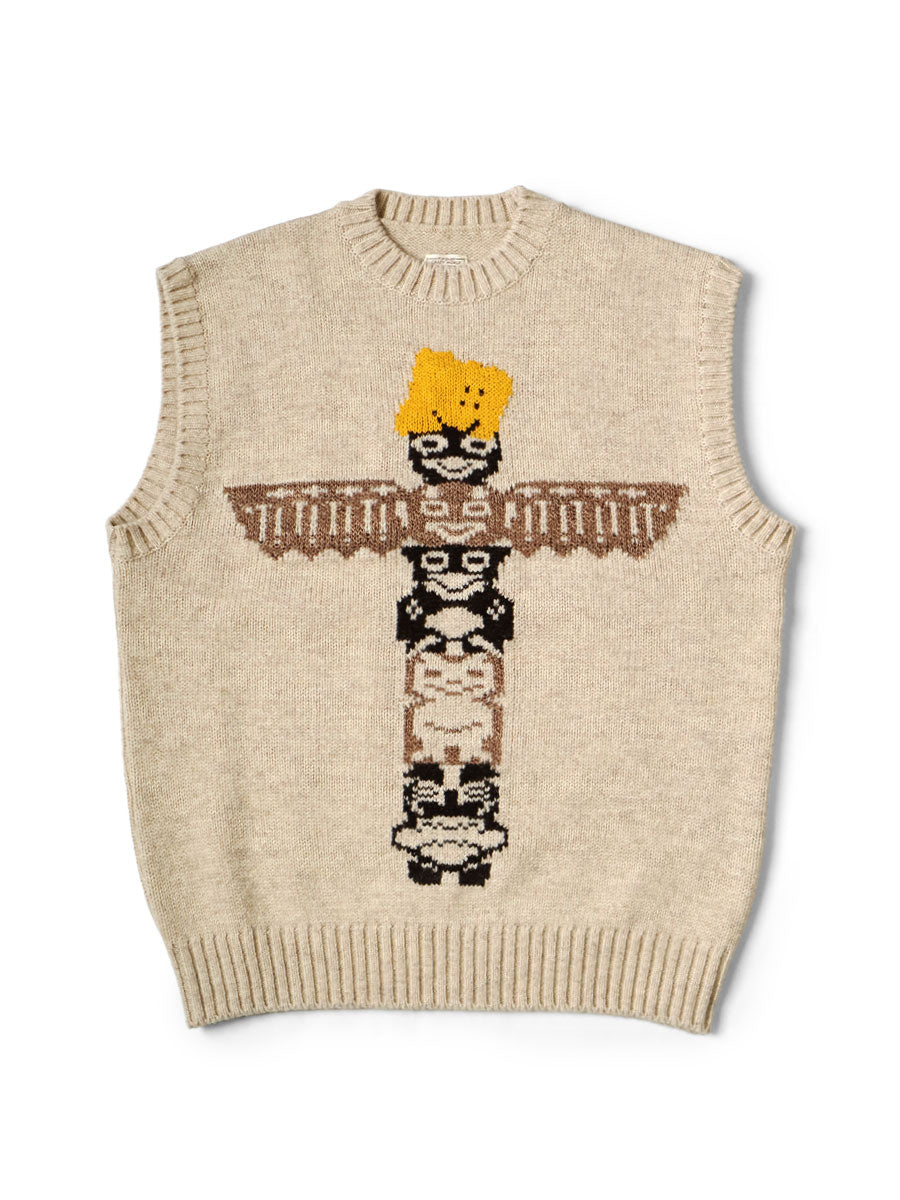 5G Wool PECKISH Totem Pole Vest