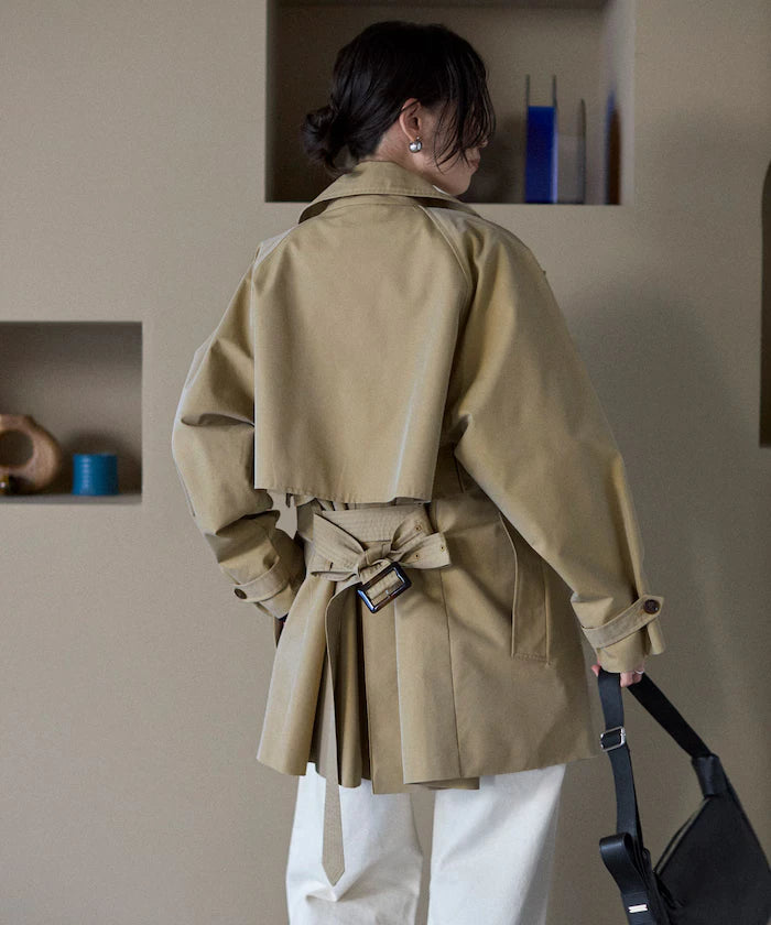 T/C Chambray Short Trench Coat