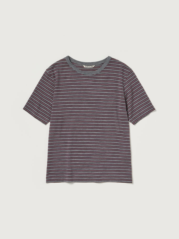 SOFT SMOOTH WOOL STRIPE JERSEY TEE
