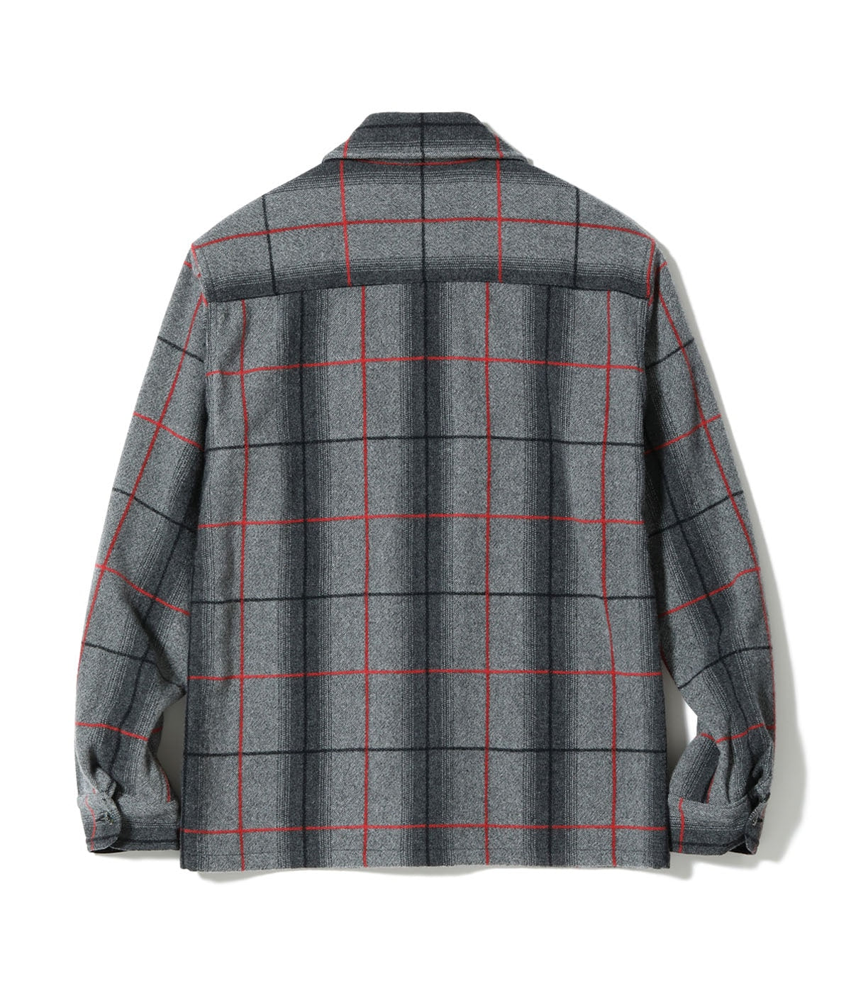 FICTION ROMANCE 7.75oz. WOOL RED PANE ZIP SHIRT