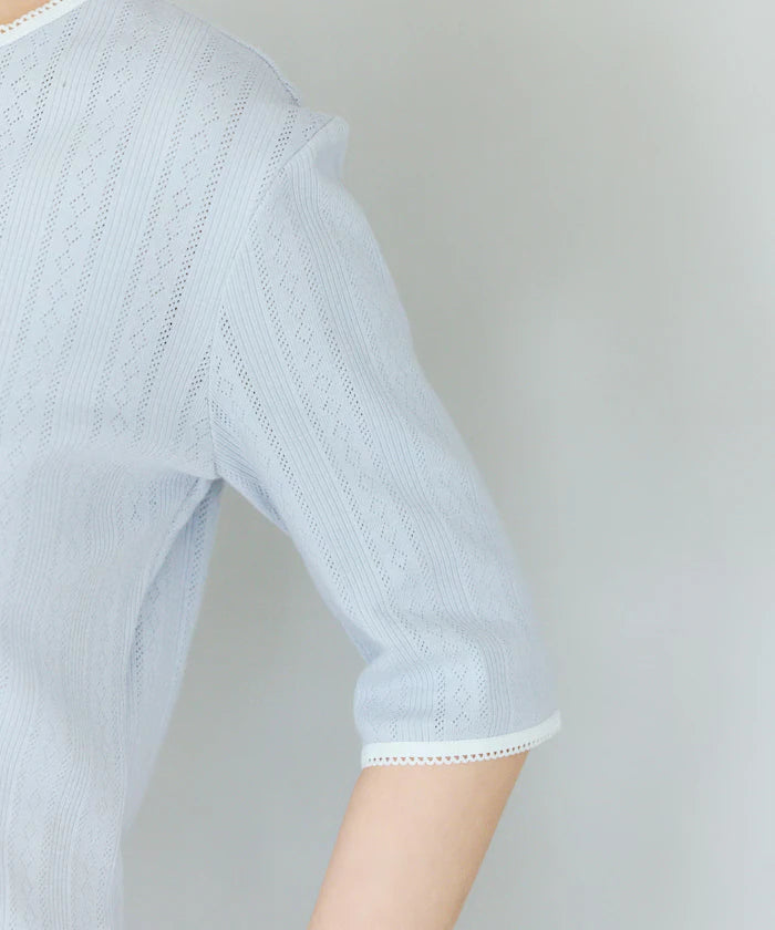 Knitted Cardigan with Variation Buttons