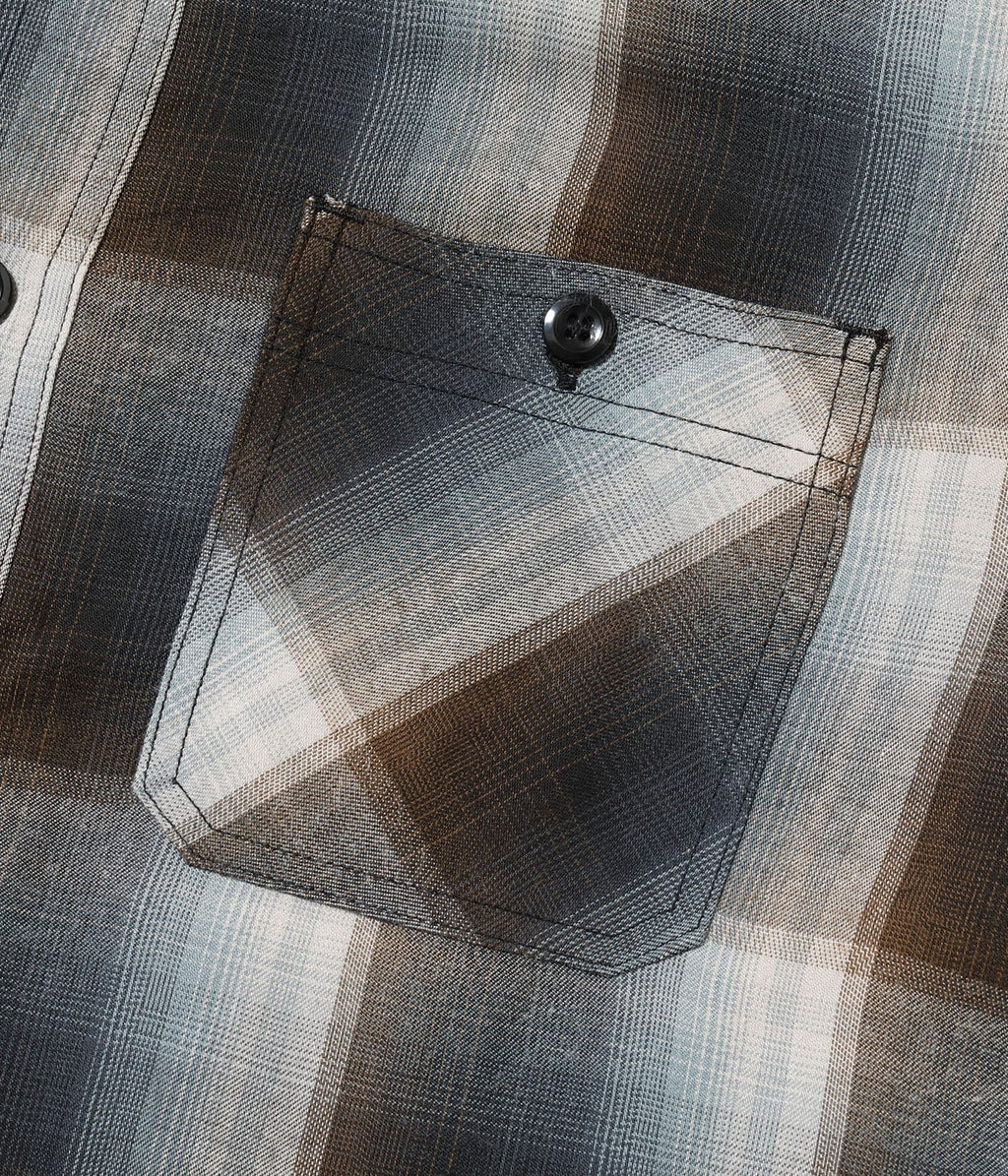 Rayon Twill Check Work Shirt