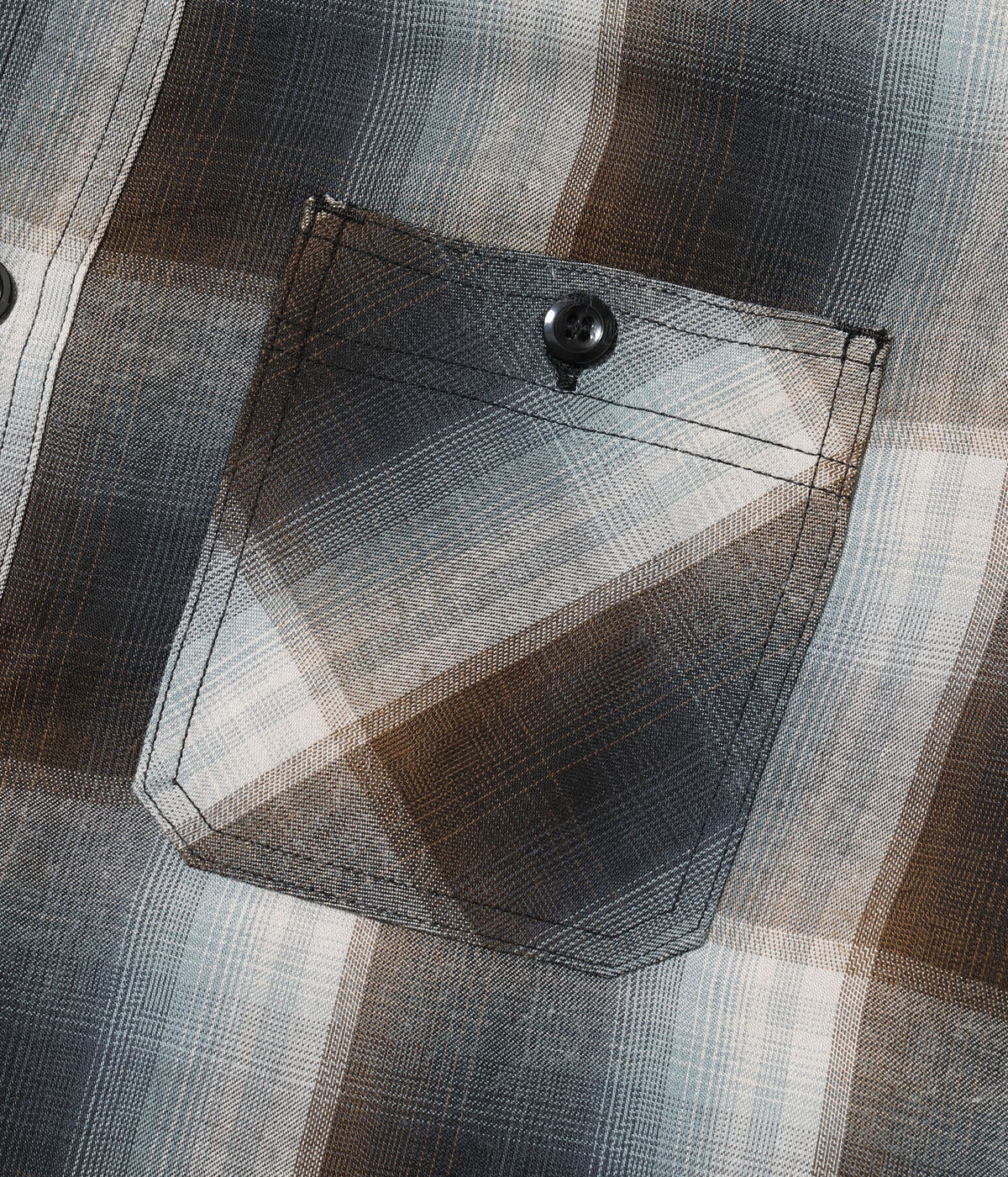 Rayon Twill Check Work Shirt