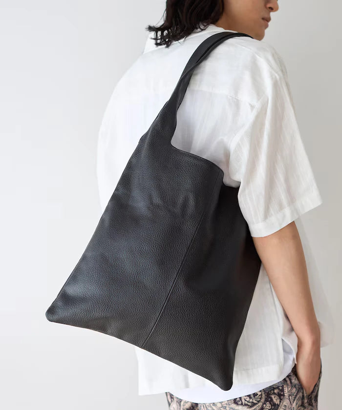 Leather Marche Bag / Leather Marche / Tote Bag / Cowhide / Water-repellent Leather