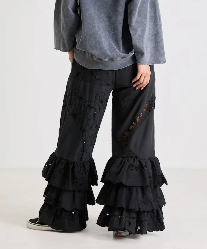 vintage lace tablecloth remake easy pants