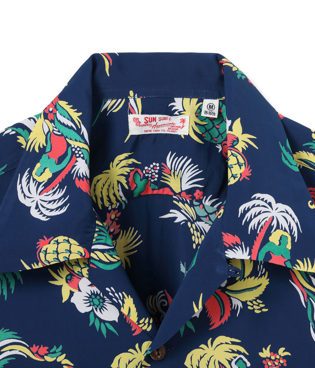 Rayon Hawaiian Shirt 'Island Trip'