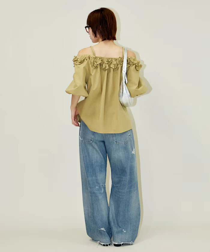 Frill Off-Shoulder Blouse Limited Edition