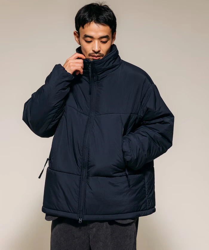 PRIMALOFT PUFF JACKET / Primaloft Stand Collar Puff Jacket / Insulated Blouson