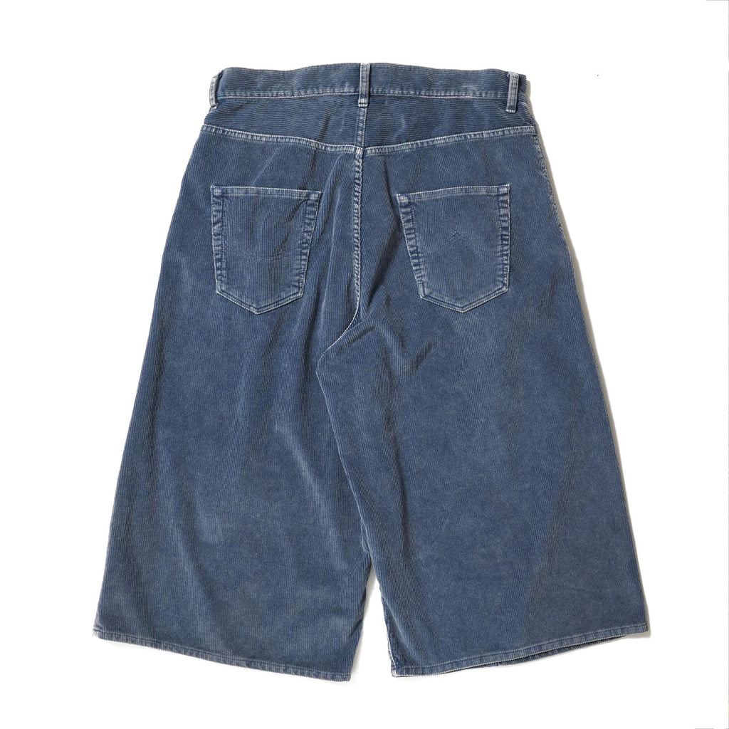 BONE APPLIQUE CORDUROY CROPPEDPANTS