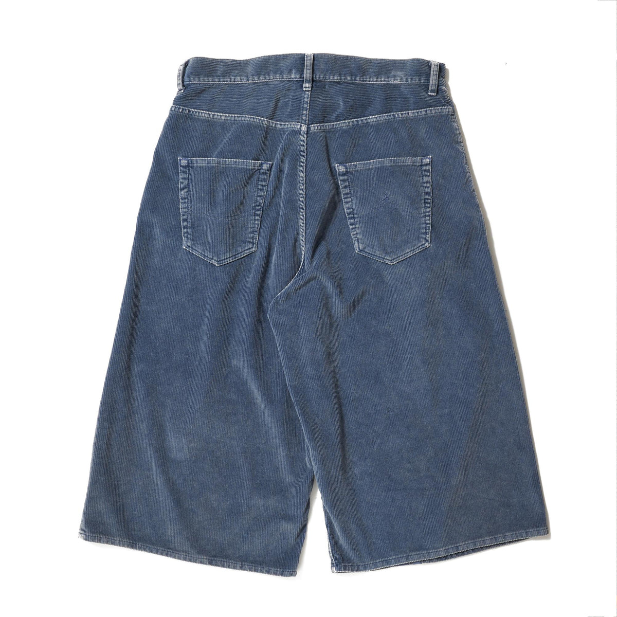 BONE APPLIQUE CORDUROY CROPPEDPANTS