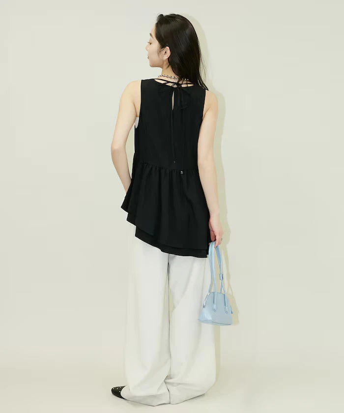 Nylon Washer Asymmetrical Blouse Limited Edition