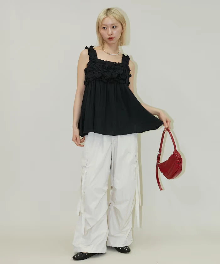 Double Gauze Gathered Camisole Blouse Limited Edition