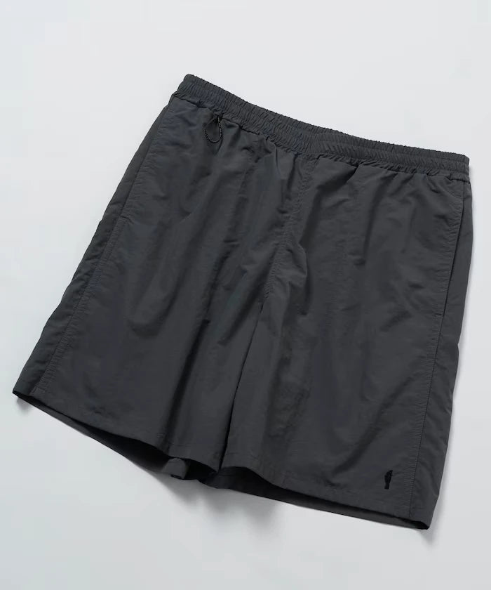 Nylon Medium Length Baggy Shorts