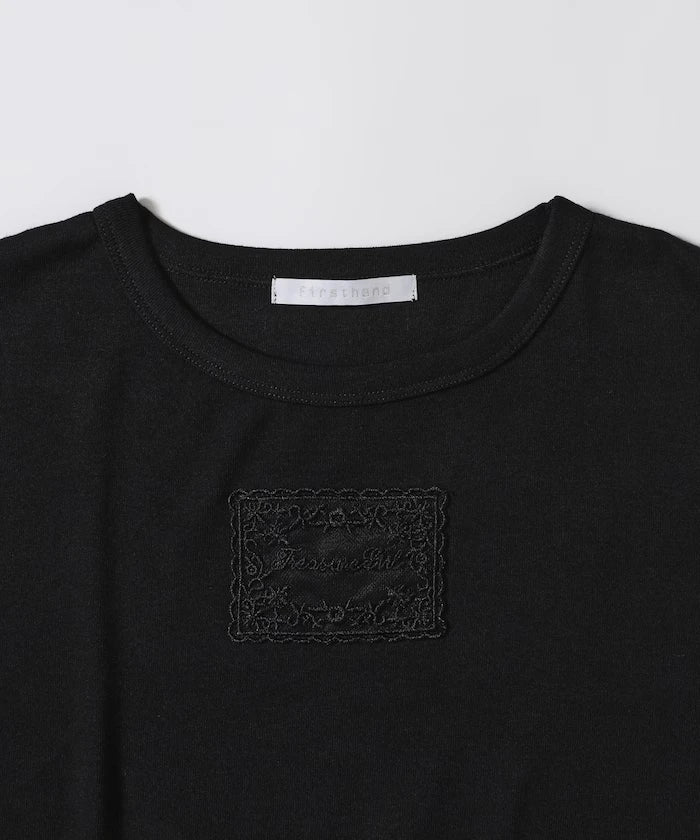 Lace Applique Cotton Modal T-Shirt