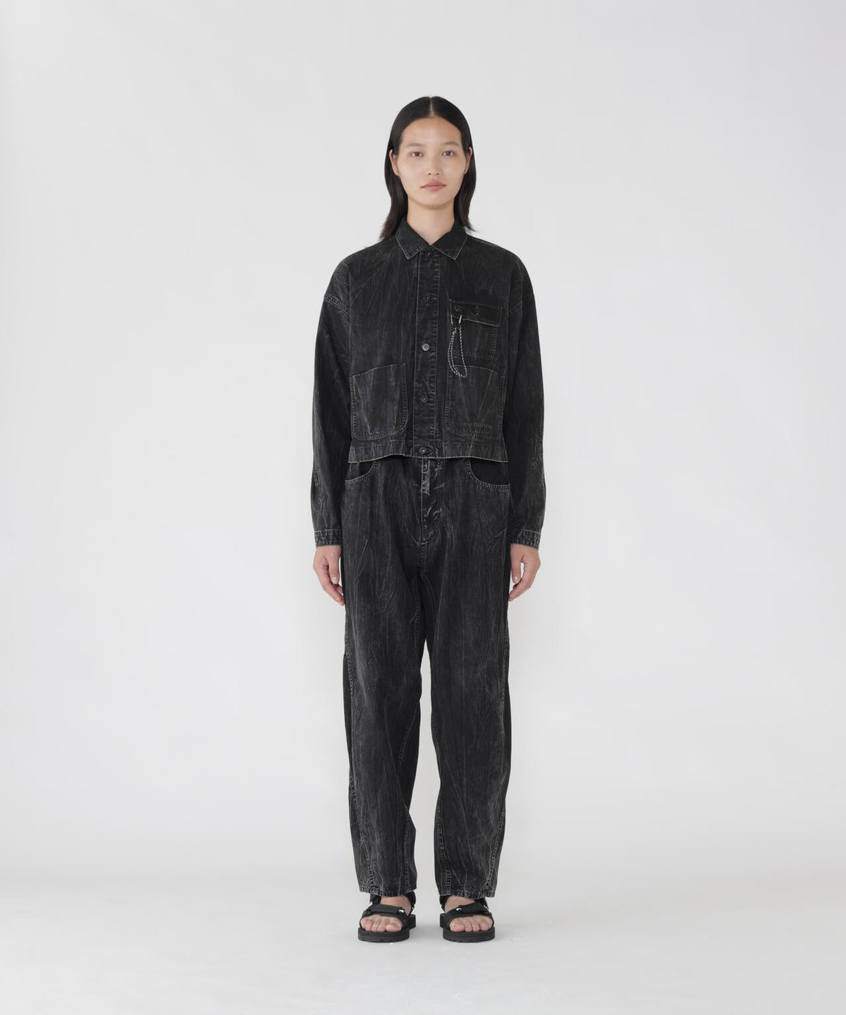 bleach twill shirts jacket