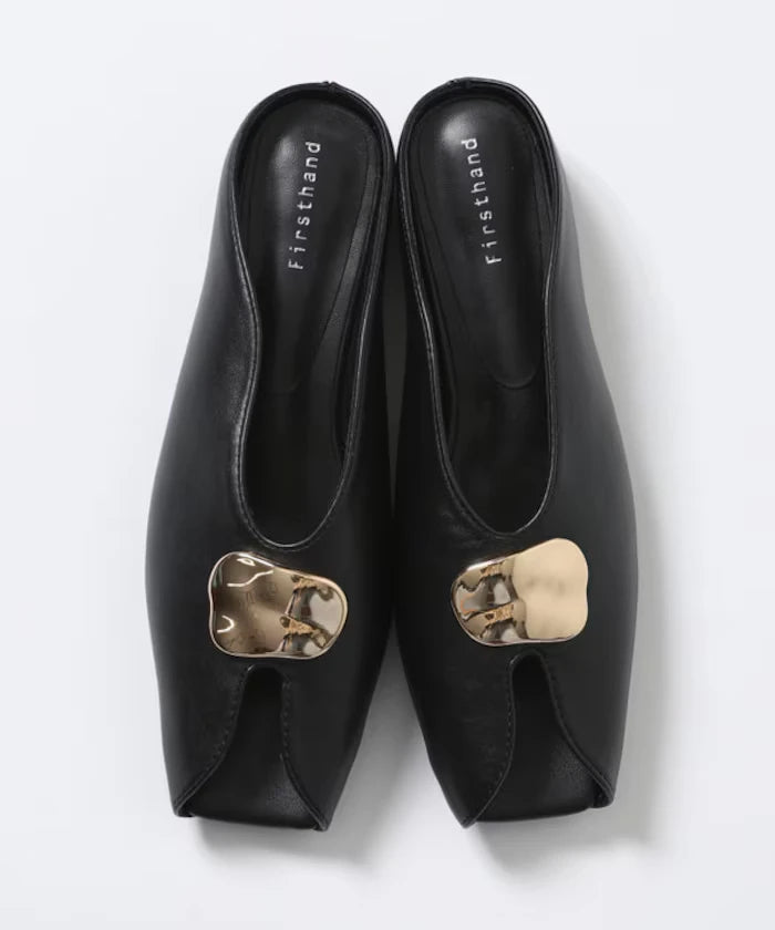 Nuance Plate Open Toe Shoes