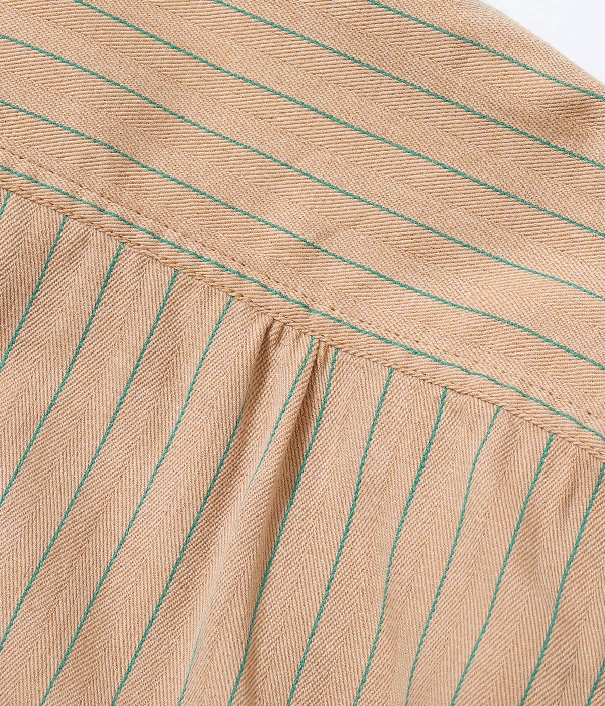COKE STRIPE WORK SHIRT with CHAIN EMBROIDERED