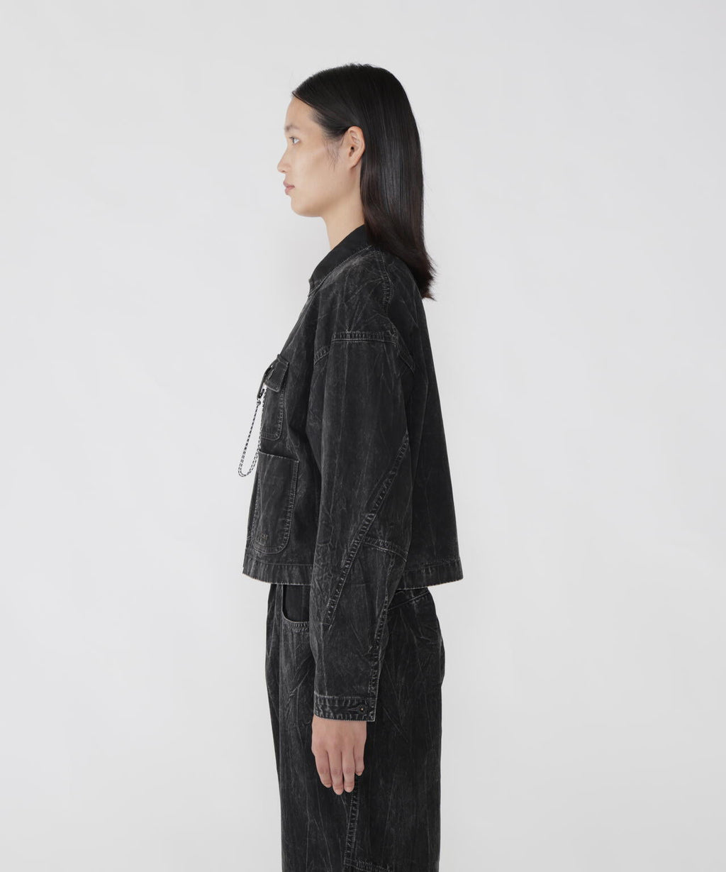 bleach twill shirts jacket