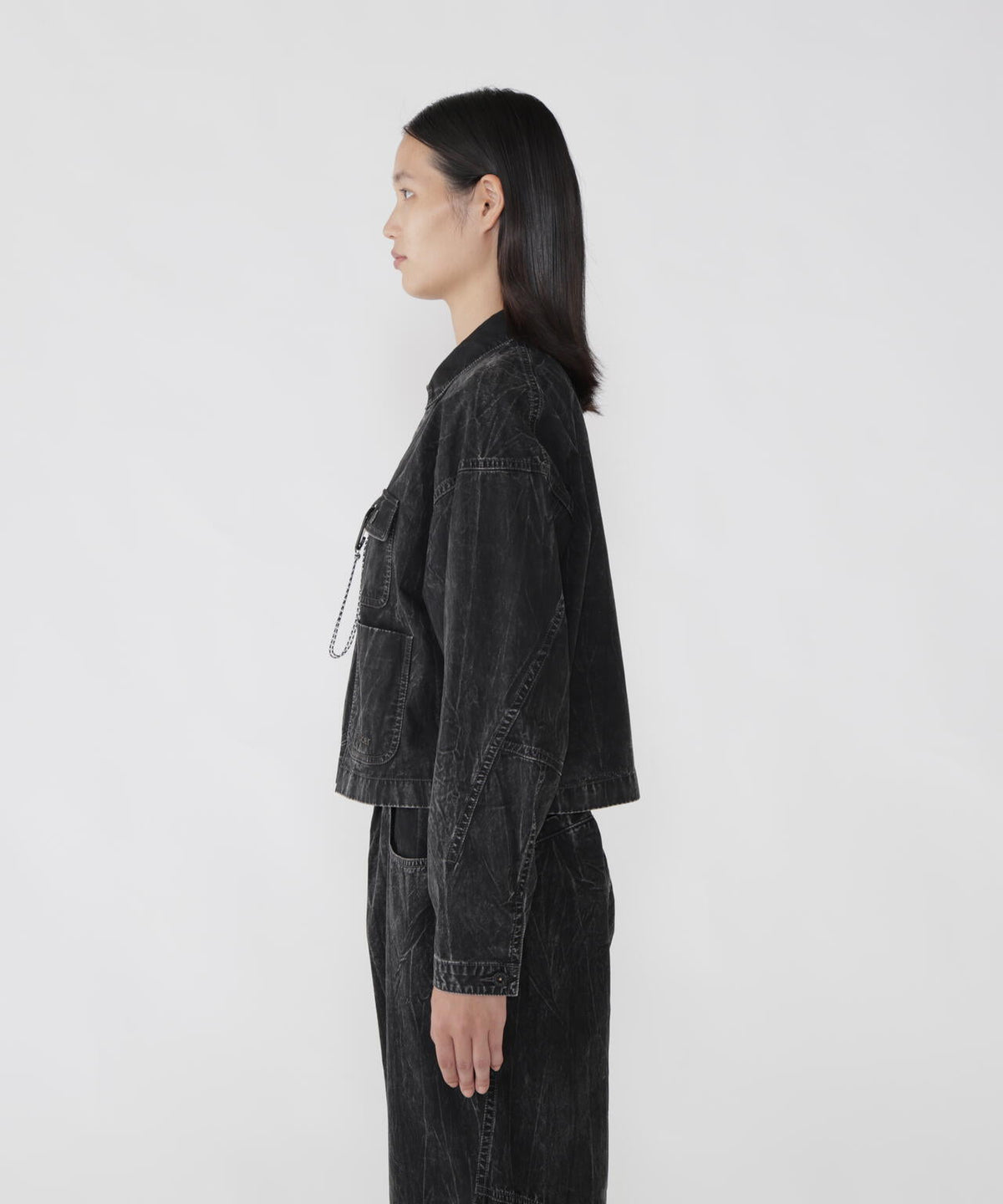 bleach twill shirts jacket