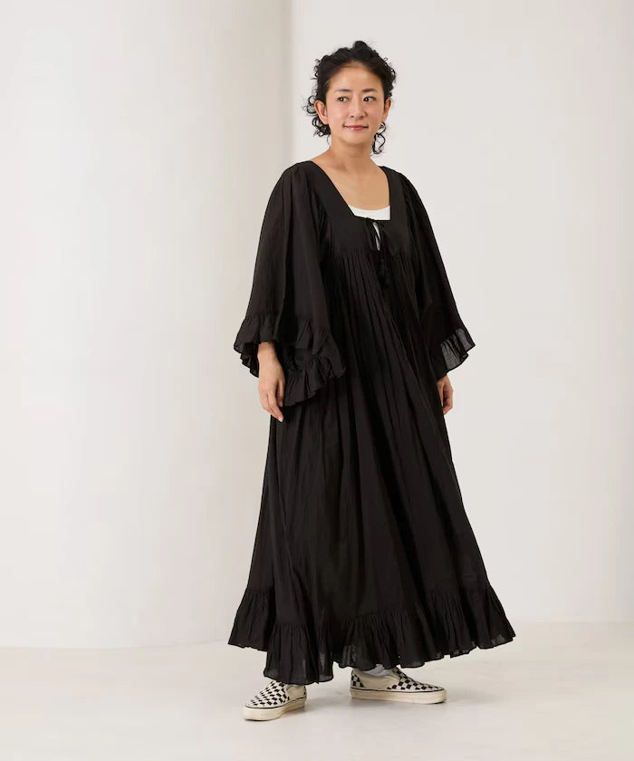 India Square Neck Frilled Dress