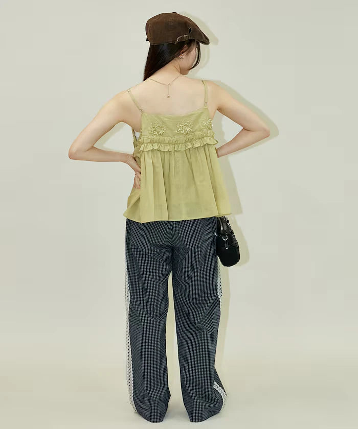 Floral Embroidery Detail Camisole Bustier Limited Edition