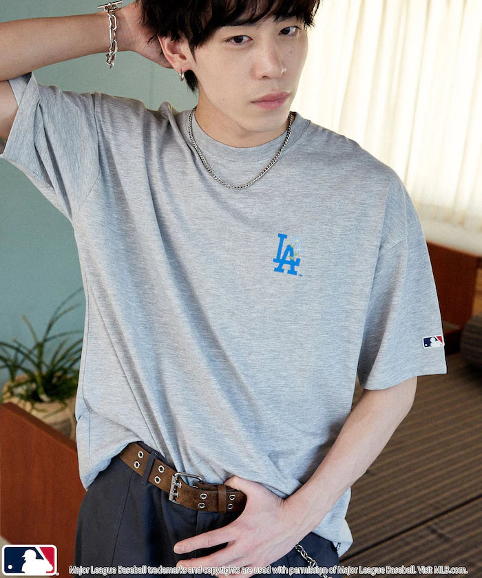 MLB One-Point Flower Embroidery T-Shirt