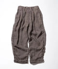 French Linen Tweed 1 Tuck Trousers