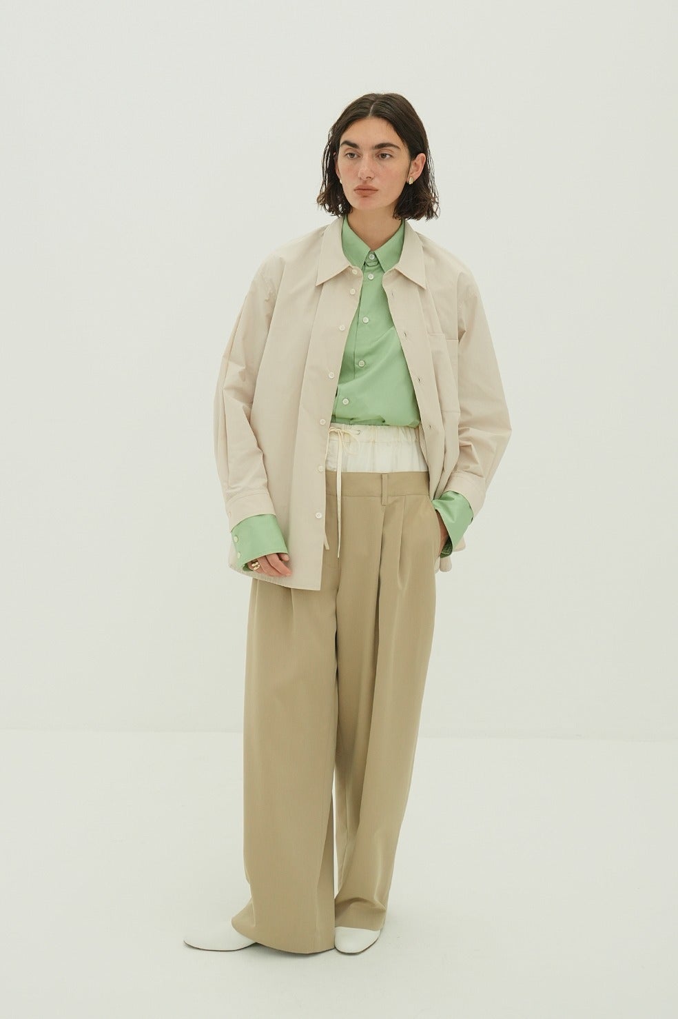 W WAIST WIDE SLACKS